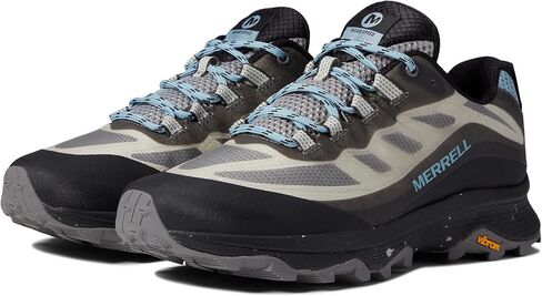 Merrell Moab Speed Hiking Shoes for Women – Textile Construction – PU Foam Insole – FloatPro Foam™ Midsole Charcoal/Altitude 8 M in Saudi Arabia