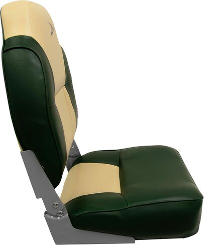 Wise 8WD640PLS-671 Lund Style High Back Boat Seat, Sand/Green in Saudi Arabia