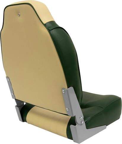 Wise 8WD640PLS-671 Lund Style High Back Boat Seat, Sand/Green in Saudi Arabia
