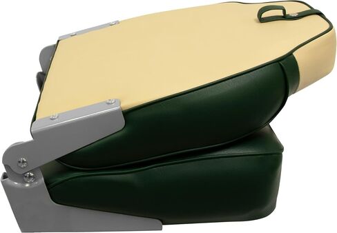Wise 8WD640PLS-671 Lund Style High Back Boat Seat, Sand/Green in Saudi Arabia