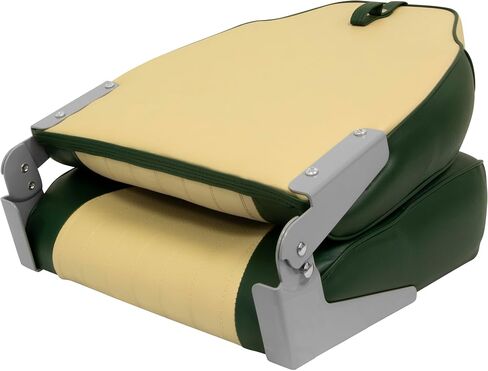 Wise 8WD640PLS-671 Lund Style High Back Boat Seat, Sand/Green in Saudi Arabia