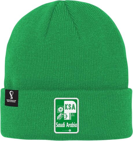 Outerstuff Men's FIFA World Cup Country Core Rib Knit Beanie Hat in Saudi Arabia