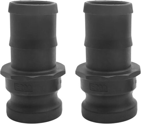 2Pcs E-200 2 Inch Camlock Coupling Kit, Polypropylene External Camlock with External Threads, Suitable for Industrial Chemical Pipelines in Saudi Arabia