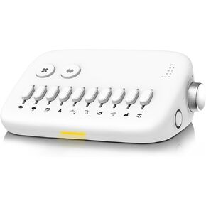 Sound Machine White Noise Sound Machine 30 Soothing Sounds,2000mAh Rechargeable,300+ Mixer Options,Breathing Light,4 Auto-Off Timers,16 Volumes,3.5mm Headphone Jack, Sleep Therapy for Kids Adults
