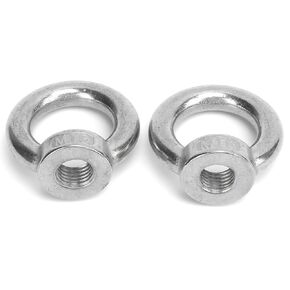 2pcs Stainless Steel Eye Nuts Lift for Ocean Industry Yachts Speedboats Motor Boats Passenger Ships (M16)