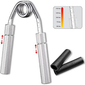 Adjustable Grip Strength Trainer, Full Aluminum Alloy Handle, Grip Strength Adjustable Range 50-150 lbs