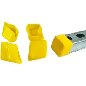 1-5/8’’ Strut Channel Square Plastic End Protection Cap 50 Pack Yellow