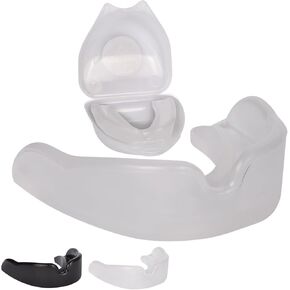WYOX Adult and Youth Mouth Guard - Protective Mouthguard for Boxing, MMA, Kickboxing, and Sports, Ideal for Men, Women, and Kids with Case, Sports Mouthguard for Muay Thai (Adult, White)