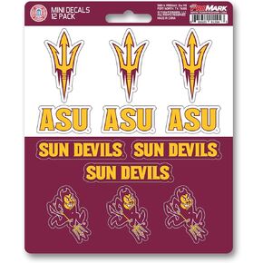 FANMATS 61150 Arizona State Sun Devils 12 Count Mini Decal Sticker Pack