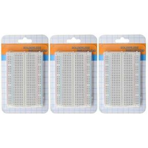 400 Point Solderless Prototype PCB Breadboard Protoboards (Pack of 3) by Envistia Mall