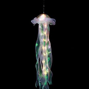 Jellyfish Hanging Decor Handmade Jelly Fish Ocean Party Decorations Light Up Jellyfish Lamp Under The Sea Themed Party Decor for Room