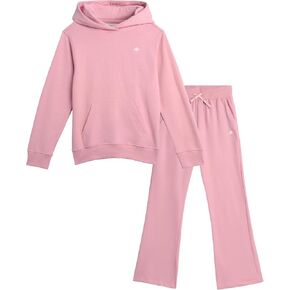AEROPOSTALE Girls Sweatsuit Set - 2 Piece Fleece Hoodie Sweatshirt, Flare Jogger Sweatpants - Track Suit Set for Girls, 7-16
