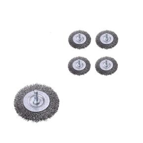 4-Pack 100MM Multi-Purpose Wire Wheel Brush for Drills with 1/4" Hex Shank - Ideal Drill Attachments for Cleaning, Grinding, and Twisting Wire