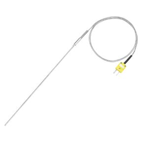 MECCANIXITY K Type Thermocouple with Plug, Meter Temperature Sensor Probe -50 to 1100°C(-58 to 2012°F) Stainless Steel, 2.5x150mm 3.3ft Wire