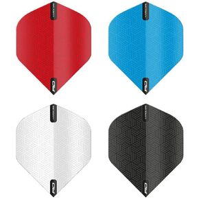 RED DRAGON Hardcore Assorted Selection Pack Extra Thick Standard Dart Flights - 5 Sets Per Pack (15 Dart Flights in Total)