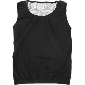 Sweat Vest for Men Workout Top Body Slimming Sauna Vest Shapewear Weight Loss Sauna Shirt Sweat Suit (4XL/5XL)