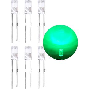 LED Light Emitting diode 3mm high Brightness LED Clear LED Light Emitting Diodes Bulb LED Lamp, 3mm Smooth Cylindrical concave Surface (120pcs White)