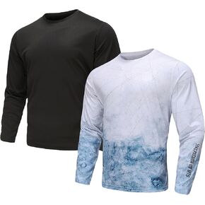 Men's Biking Jersey Long Sleeve MTB Shirts Cycling Tops BMX Downhill Lightweigh Quick Dry Moisture-Wicking