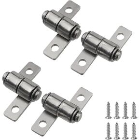 MY MIRONEY 2 Sets 360 Degree Torque Hinge Carbon Steel Torque Shaft Hinge Hardware Torque Friction Type Positioning Hinges with Screws, 0.5N.m, Large