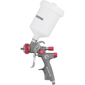 مسدس طلاء السيارات INTERTOOL HVLP، غطاء هوائي 1.3 مم، لمسة نهائية، برايمر، طبقة علوية، كوب بلاستيكي 600 سم مكعب، سلسلة M-Diamond سوداء عالية الأداء PT08-0163 in Kuwait