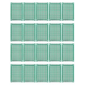MECCANIXITY PCB Board Single Sided Printed Circuit Prototyping Boards Plated Through Holes for DIY Soldering Electronic Projects, 40mmx60mm, Pack of 20
