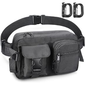 Men's Fanny Pack Crossbody for Running, Waist Pack for Women Bum Bag Mens Crossbody Bag Purse Hiking Waist Pack Adjustable Strap for Riding Traveling Cycling…