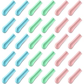 100Pcs Ear Spoon Tips Silicone,Ear Cleaner Replacement Tips,Ear Wax Removal Replacement Tips, Ear Spoon Replacement Tips for Teens Adults Ear Wax Removal (Blue)