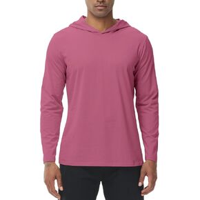 Men's Athletic Hoodies Lightweight Workout Hoodie Casual Long Sleeve Shirts for Men Crewneck Pullover Top S-XXL