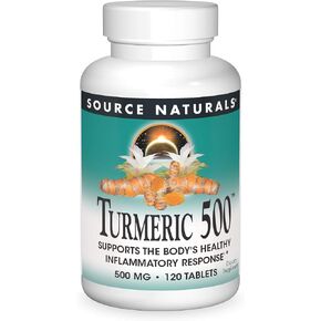 Source Naturals Turmeric, Supports the Body's Healthy Inflammation Response*, 500 mg - 120 Tablets