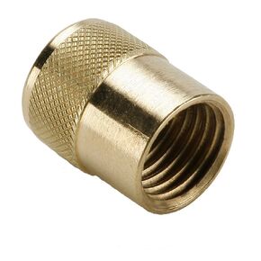 Parker 640QSF-4-pk20 Refrigeration Access Valve, Flare Cap, Brass, SAE Male Flare Quick Seal Cap, 1/4" (Pack of 20)