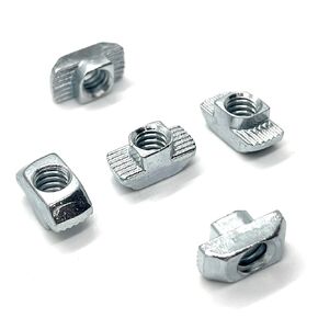 Drop in | Quarter Turn | T-Nut | High Neck | 1/4-20 Tap | 15 Series Aluminum Extrusion | 100 Pack | Compatible 14165, 1440-100