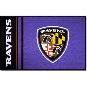 FANMATS NFL Baltimore Ravens Nylon Face Starter Rug , 19"x30"