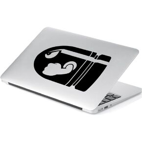 Yoonek Graphics Bullet Bill Inspired Decal Sticker for Car Window, Laptop, Motorcycle, Walls, Mirror and More. # 458 (6" x 9.8", Black)