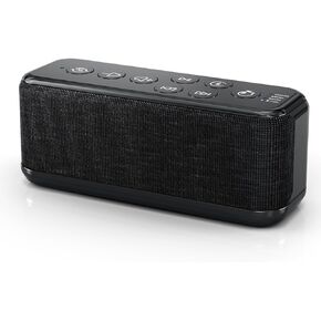 Sound Machine with Bluetooth Speaker, Rechargeable White Noise Machine, Powerful Battery for Sleep, Office, Privacy, Timers Memory Function, 15 Soothing Sound, White Noise, Rain, Fan, Ocean