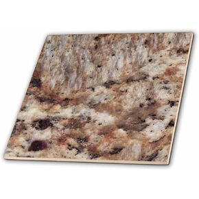 3dRose ct_97963_1 Santa Cecilia Granite Print Ceramic Tile, 4"