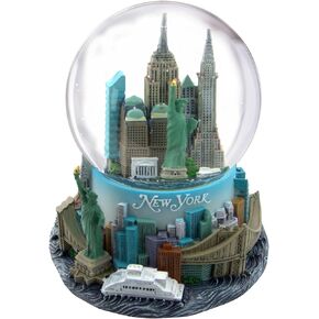 NYC Skyline Snow Globe Musical 6 Inches