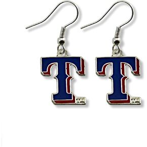 MLB Texas Rangers Logo Dangler Earrings