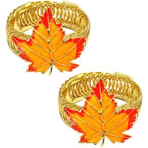 Angoily Curtain Tiebacks 2pcs Fall Curtain Ties Maple Leaf Design Curtain Drapery Holdback Decorative Buckle Holder Christmas Curtain Ties Curtain Holdback Decor
