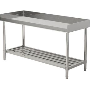 GAOMON Stainless Steel Table 36x30 Inch with Adjustable Undershelf, NSF Commercial Prep & Heavy-Duty Kitchen Island & Countertop Equipment Stand with Backsplash for Commercial Restaurant Kitchens
