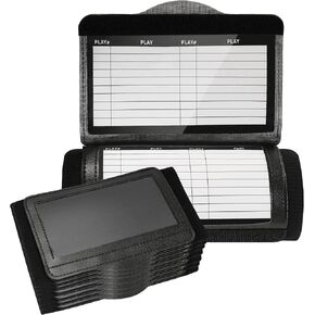 Football Wristbands, Quarterback (QB) Play Wristbands Youth, Playbook Wristband for Signs - 7 Packs (Black)