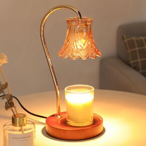 Candle Warmer Lamp, Electric Candle Lamp with Timmer & Dimmer, Candle Lamp Warmer Fit All Jar Candles, Lamp Candle Warmer with 2 Bulbs, Holiday Gifts, Home Decor House Warming Gifts