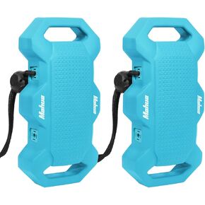 Mahua Upgraded Boat Bumpers for Docking, EVA Material, Easy to Install, Boat Bumpers with Nylon Rope, Ideal for Fishing Boats, Pontoon Boats and Sailing Dinghies (Blue 2 Pack)
