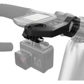Bike Computer Mount Rotatable, H17 Bike Light Mount, Fits for Garmin/XOSS Computer & Gopro Sports Camera Bike Headlight, Bicycle Computer Mount for Round Handlebars