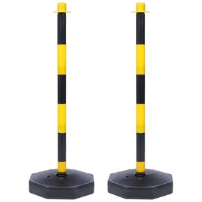 Plastic Stanchion Post 2pcs Traffic Delineator Post Cone Parking Gadgets Parking Assistant for Garage Traffic Cones