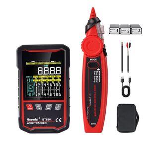 Network Cable Tester with 3pcs Remote Network PoE Testing Cable Length Test,Multimeter,VFL, CAT5 CAT6 Cable Toner Ethernet Cable Tester, RJ45 for Telephone, Ethernet, Video, PoE Ethernet Wire Tracer