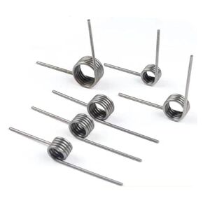 10 Pcs Torsion Spring, Stainless Steel Small Torsion Springs, Tiny Torsional Spring, 90° Deflection Compression Spring Kit for Repair Tools Woodworking DIY, 50mm, Mechanical Compression Springs