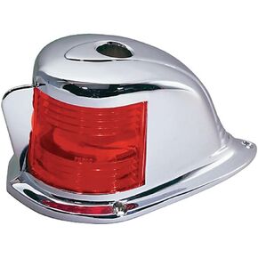 Perko 1218DP0CHR Chrome-Plated Horizontal-Mount Bi-Color Light, 1-5/8"H. Base: 6-3/4" x 3-7/8"