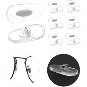 6 Pairs Nose Pads Replacement for Ray-Ban RB6331 RB6336 RB3549 RB3663 RB3666 RB3708 RB4071 RB7140 RB8415 Sunglasses, Plug in Nose Pieces Guards for RB Glasses Frames
