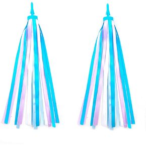 Kids Bike Streamers Bike Tassels for Kids Bike Accessories Bicycle Handlebar Streamers 1 Pair Scooter Handlebar Decorations Handlebar Grips Accessories for Girls and Boys（Blue RED White