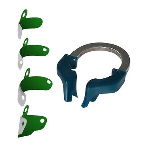 Dental Sectional Matrix System Set, Metal Matrix Bands with PTFE Non-Stick Coating Elastic, Dental NITI Metal Matrices Clamp Ring Tooth Repair Kits. (Set-C)